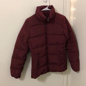 MAROON OLD NAVY MUSHROOM JACKET